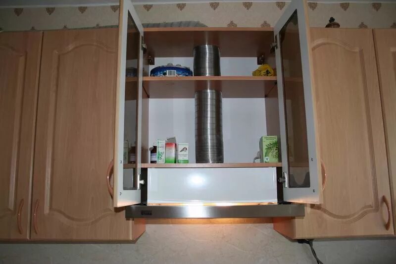 Как установить встроенную вытяжку