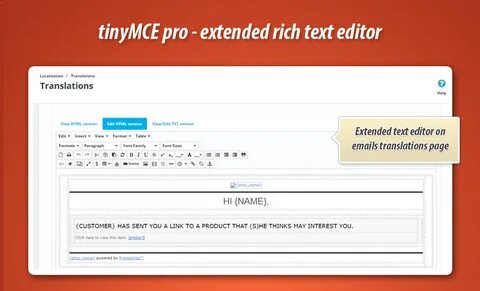Rich text editor