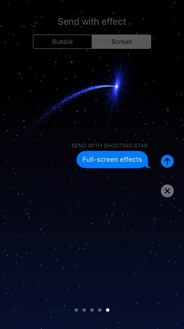Screen send