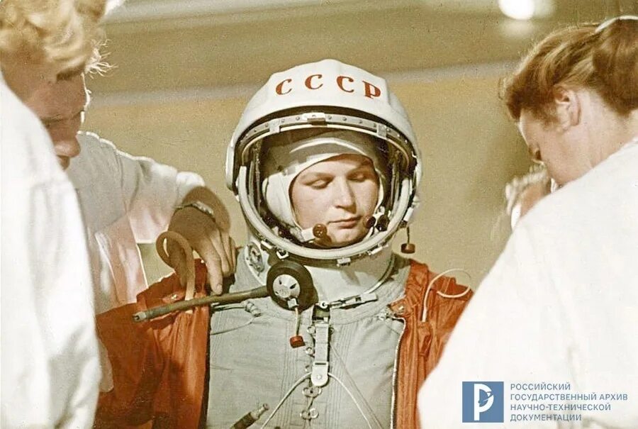 Терешкова перед полетом в космос. Терешкова 1963.