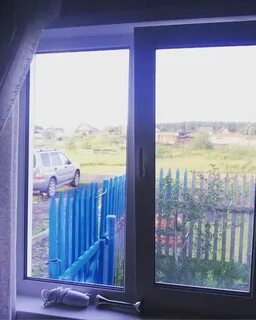 Деревенское пластиковое окно