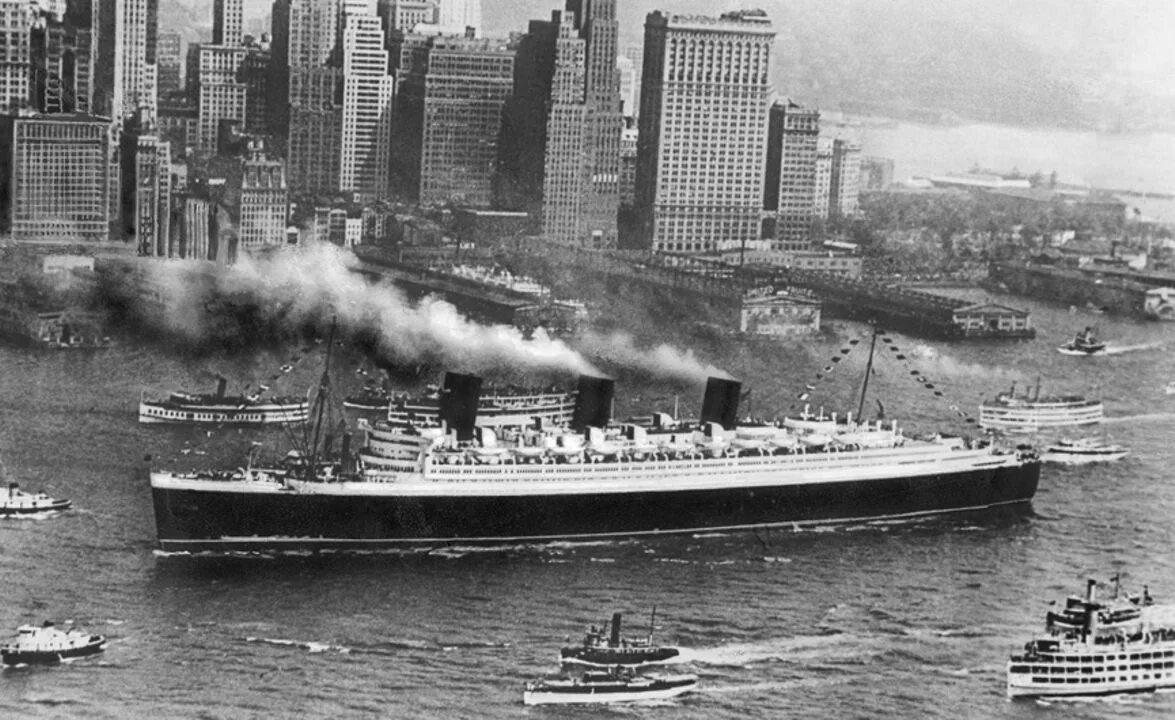 RMS Queen Mary 1936. RMS Queen Mary 1934. Лайнер времен ноя