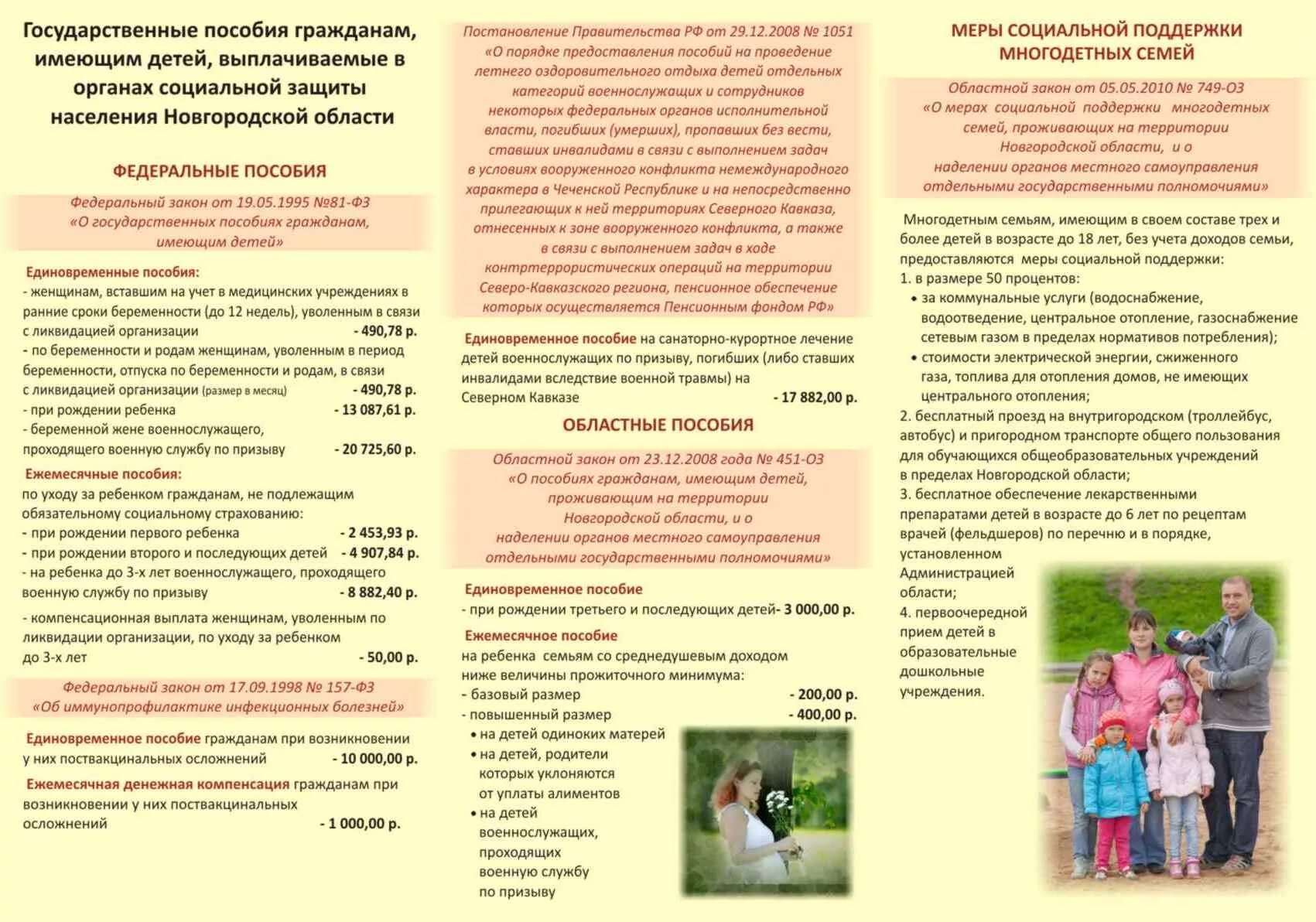 Льготы новгородская область. Буклет по мерам социальной поддержки. Меры социальной поддержки многодетных семей. Памятки по мерам социальной поддержки. Памятка для семей с детьми о мерах социальной поддержки.