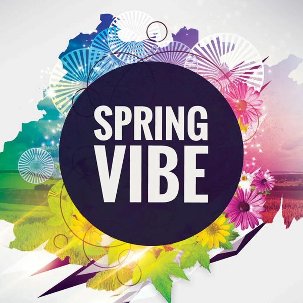 Весенний Vibe. Spring Vibes Flyer. Spring collection Flyer.