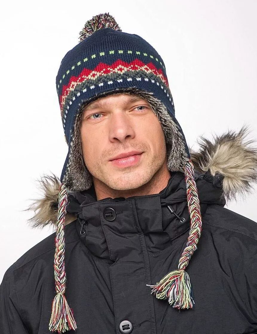 шапка с ушками мужская. шапка viking мужская. мужские вязаные шапки. шапка с косичками мужская. шапка вязаная мужская с ушами.