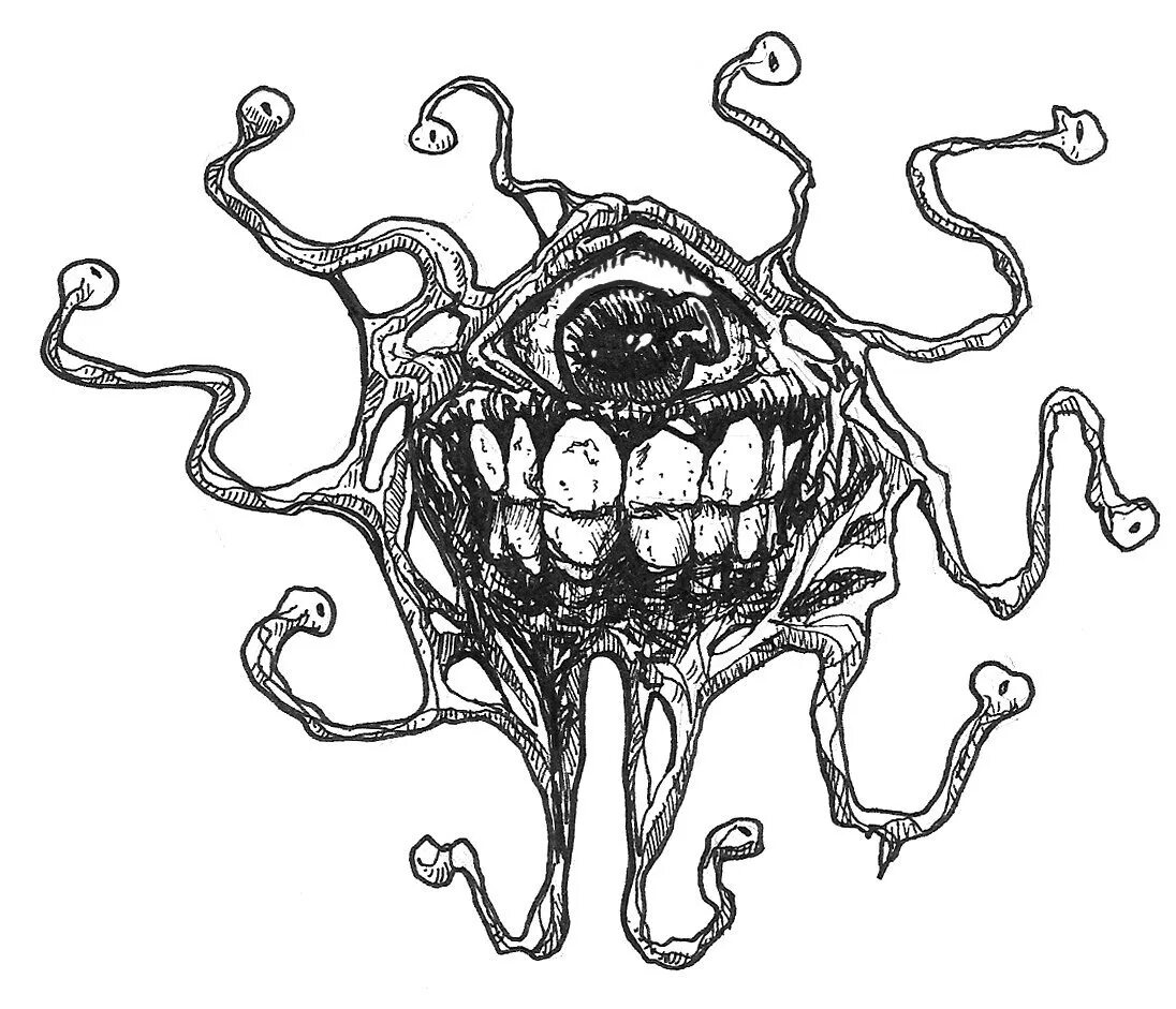 Dnd 5e. Мимик ДНД 5. Нотик ДНД 5. Beholder ДНД 5.