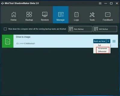 Восстановить backup
