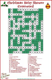 Christmas crossword с ответами