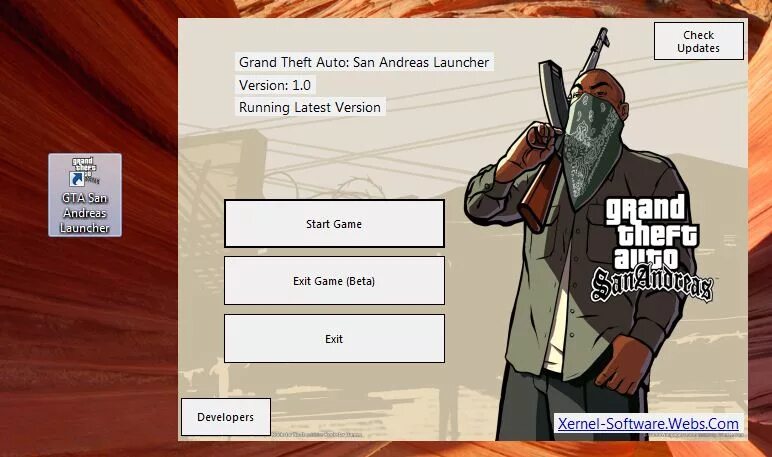Лаунчер гта сан андреас на пк
