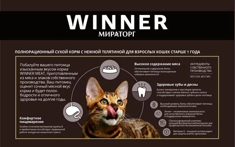 Винер мит корм для кошек. Корм winner meat для кошек. Мираторг кошачий корм winner. Корм сухой winner meat для взрослых кошек с телятиной, 750г. Winner meat корм