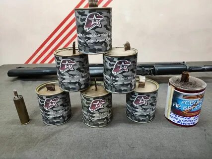 Окопные свечи из консервных банок