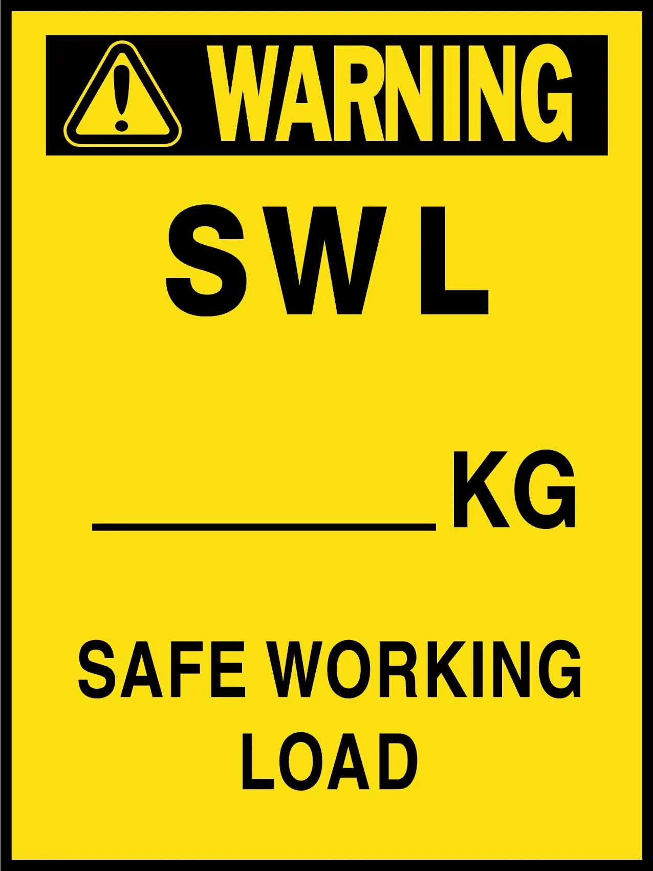 Safe load. Safe working load. safe working load (swl). swl.s1. load worker.