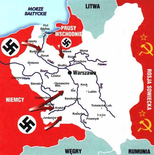 Завоевание польши германией 1939. Завоевание польши германией 1939. Польша воевала с германией. Польша воевала с германией. Вторжение советских войск в польшу карта.