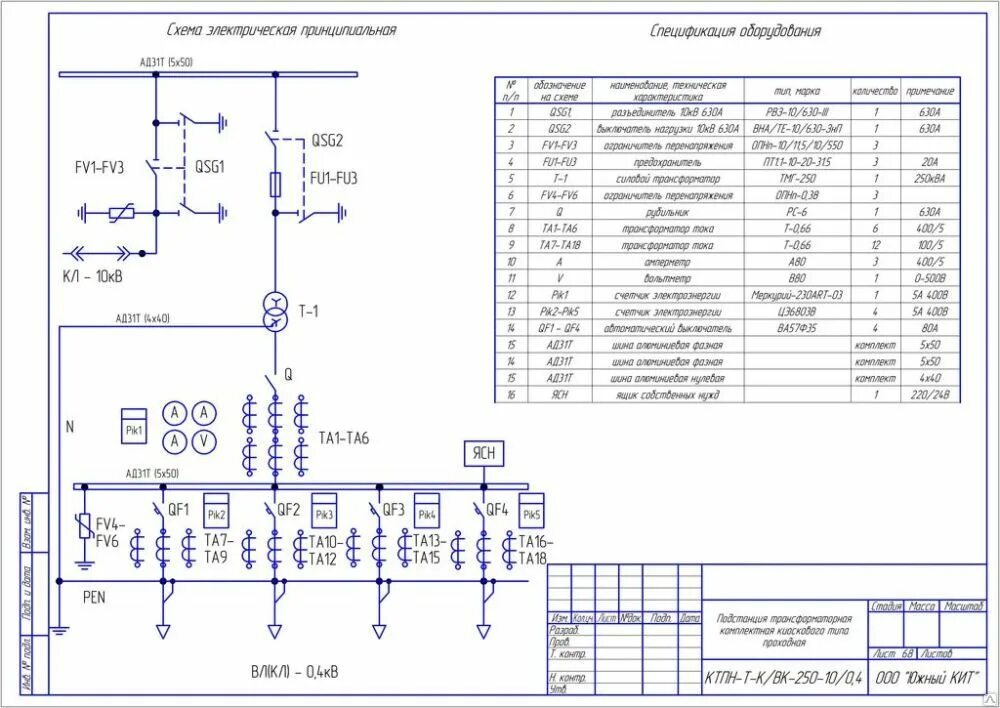 Электроустановка тп. Трансформатор подстанции КТП 250-10/0,4 схема. КТП-250/10/0.4 вес с трансформатором. Схема однотрансформаторной подстанции 10кв. Схема распределительной подстанции 10 -0,4кв.