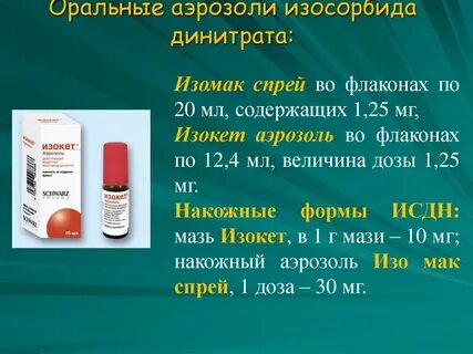 Изосорбида динитрат торговое название