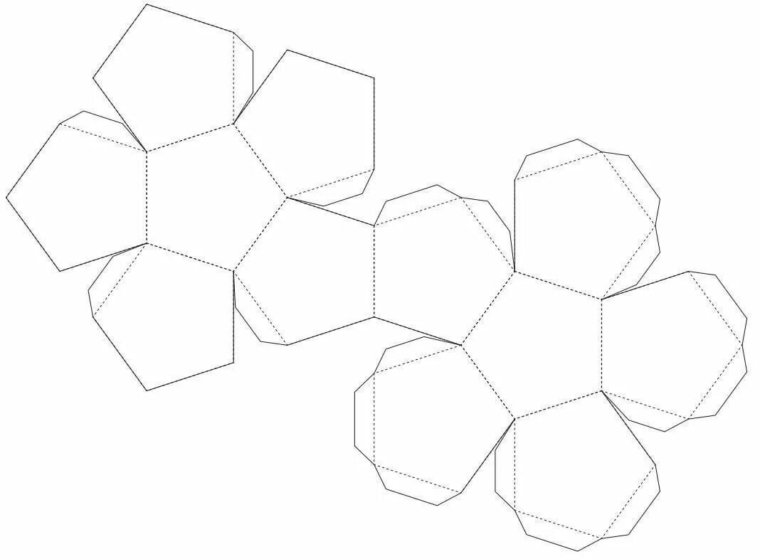 Правильный додекаэдр развертка для склеивания. Развертки правильных многогранников додекаэдр. Развертка правильного додекаэдра а4. Додекаэдр развертка для склеивания а4 с размерами. Правильные многогранники додекаэдр.