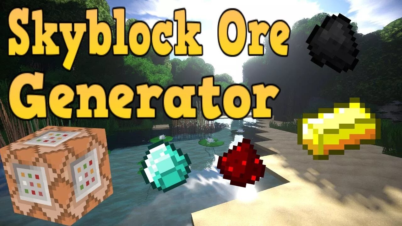 Block generator. Items generator. ore generator in minecraft. ore generation.