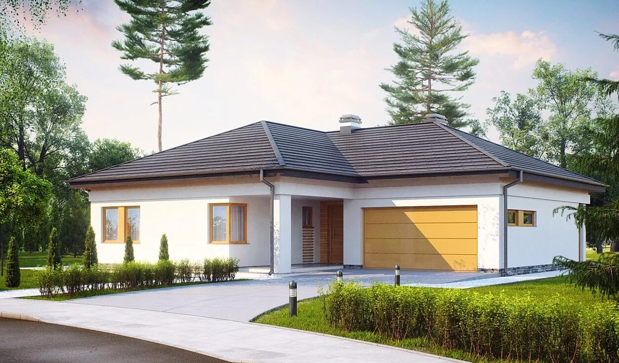 небольшой домик с гаражом. одноэтажный дом z500 проекты домов. Z 500 проект z423. дом 100 м2 одноэтажный с гаражом планировка. дом с мансардой и террасой 120кв из блоков.