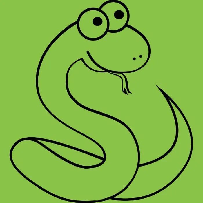 Простая змейка. Рисование змеи для детей. Змея рисование с детьми. Легкие рисунки змей для детей. Змея мультяшная.