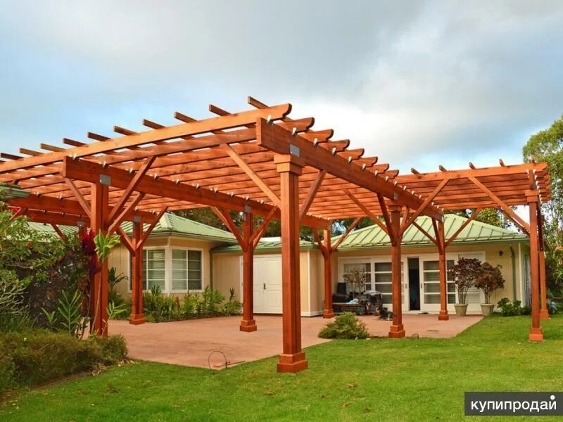 Картинки по запросу pergola oak carport Деревянный навес, Пергола, Навес