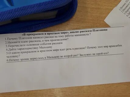 Тест по литературе в прекрасном и яростном