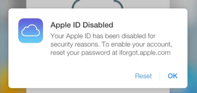 Apple id деактивирован. Apple is disabled. Ваша учетная запись в app Store и ITUNES заблокирована. Взломанный айклауд звезд.