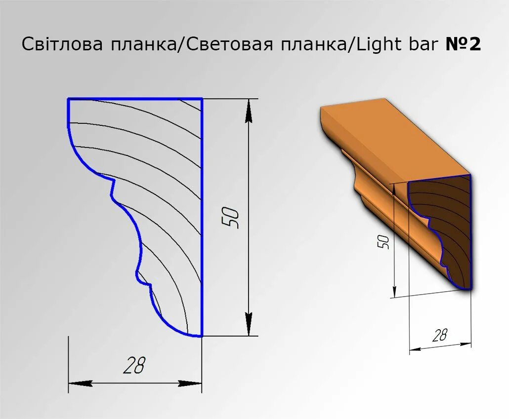 Профиль штапик (eko603105). Световая планка мдф мдф. Карниз для кухонной мебели. Световая планка. Световая планка сп 4/50.