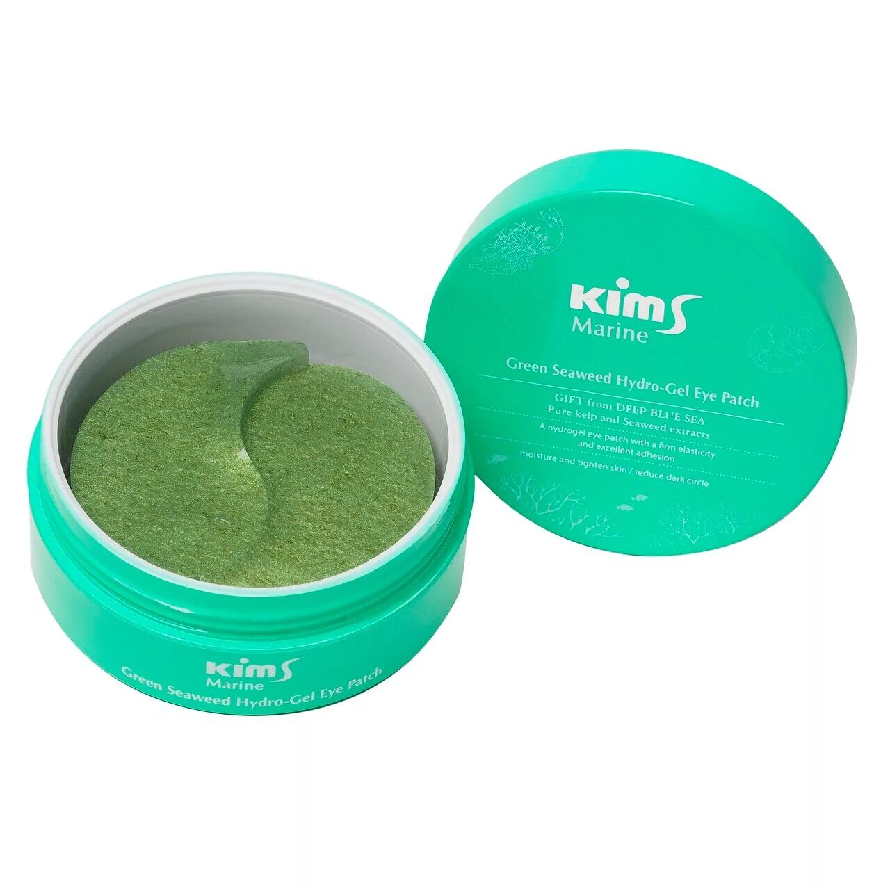 Патчи растворяются в воде. Патчи green seaweed. патчи с водорослями гидрогелевые. kims, патчи moisture, 60 шт.. патчи гелевые в банке 60 шт.корея green seaweed.