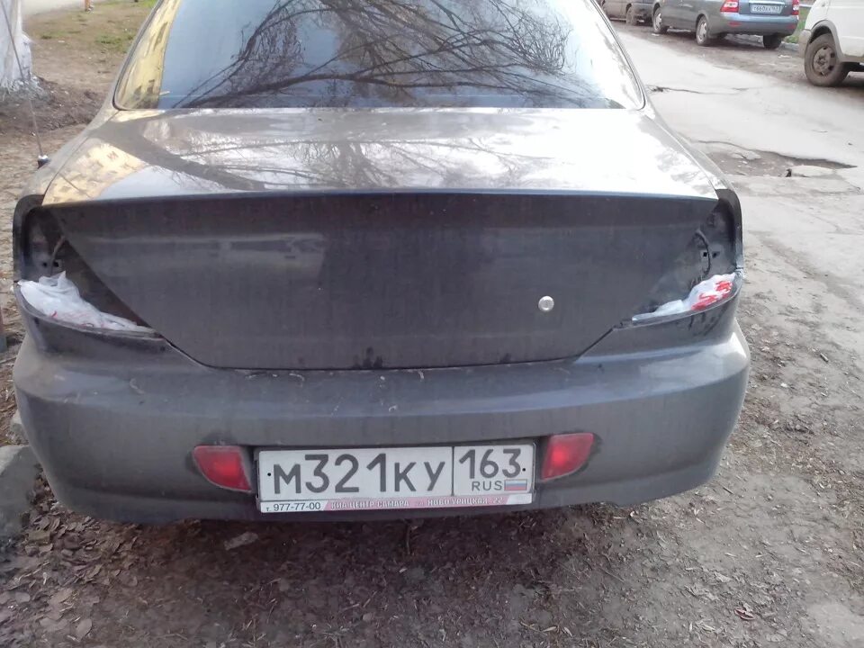 Тонировка задний оптики - KIA Spectra, 1,6 л, 2007 года стайлинг DRIVE2