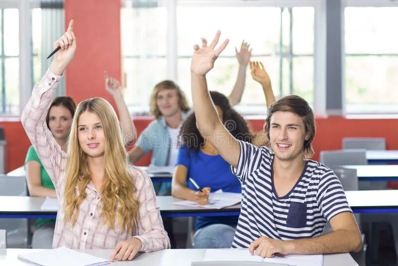 In a classroom in a shopping