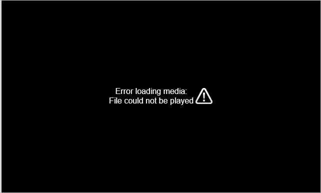 Ошибка медиа. Error loading Media file could not be Played. Loading Error. Код ошибки 224003. 224003 Ошибка видео.