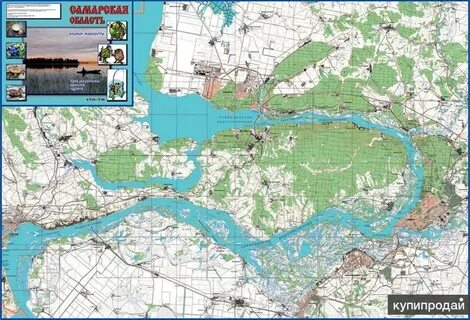 Карта волги самара