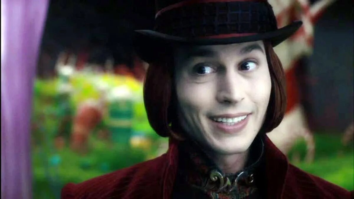 Willy Wonka Джонни Депп. Чарли и шоколадная фабрика джонни