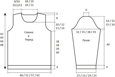 Свитер спицами 48 размера для начинающих