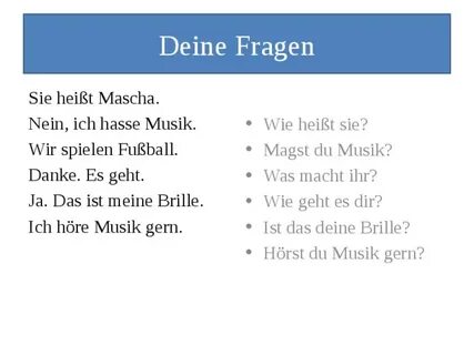 Nein ich