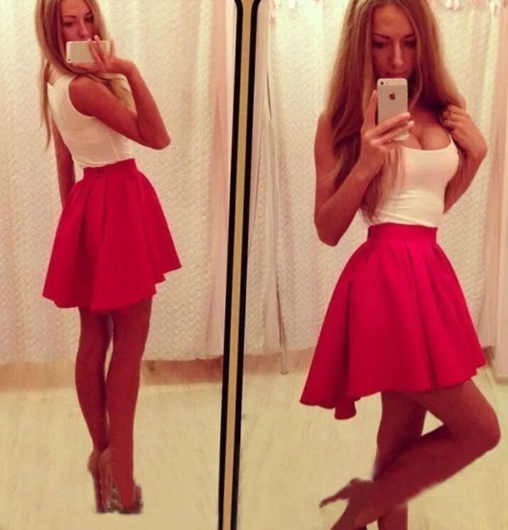 Красный низ. Красный низ. Платье белый верх красный низ. Красный низ. Платье женское белый верх красный низ.