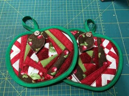Прихватка для кухни из лоскутков