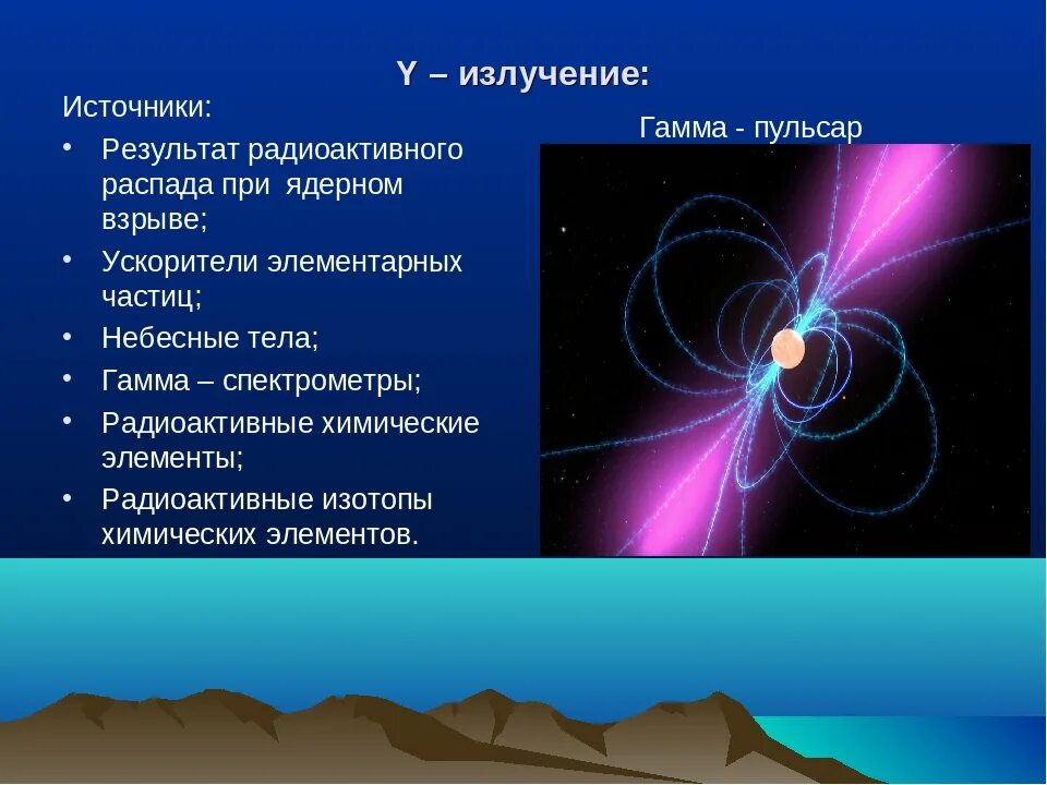 Гамма излучение где. Гамма излучение где