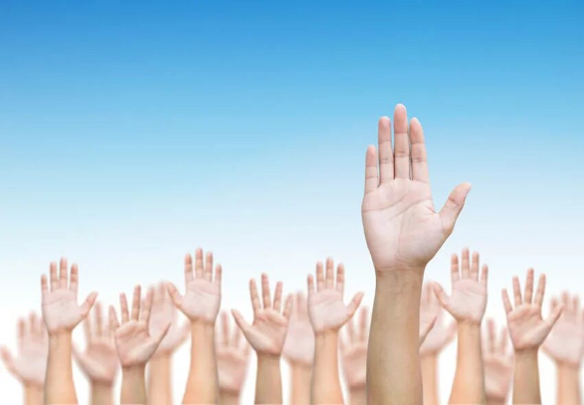 It is in your hands. Руки выше. рука высоко. raise your hand. толпа с поднятыми руками.