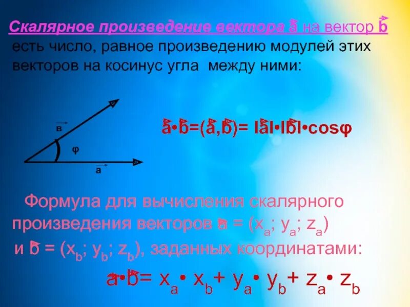 Чему равно произведение a и b. Скалярное произведение векторов a и b. Косинус угла скалярное произведение. Скалярное произведение векторов а и б. Скалярное произведение и косинус угла между векторами.