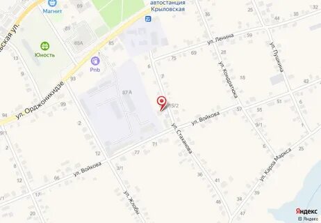 Станица крыловская краснодарский край на карте