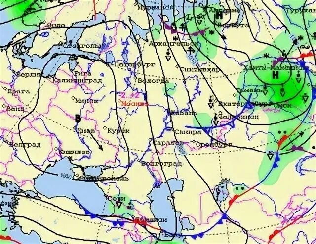 Карта осадок чебоксары