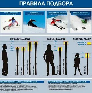 Горные лыжи какой размер