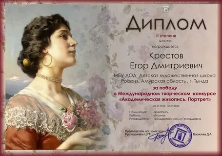 Номинации конкурса изобразительного искусства
