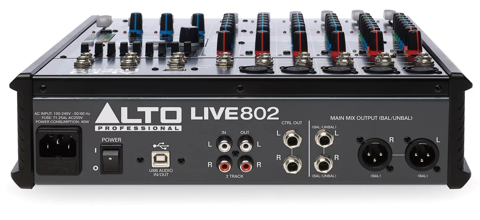 Микшерный пульт Альто 802. Пульт Alto Live 802. Стерео микшер Alto live802. Микшер - 12 канальный, 8 XLR-Ghost предусилители, 3-полосный эквалайзер. Liveb