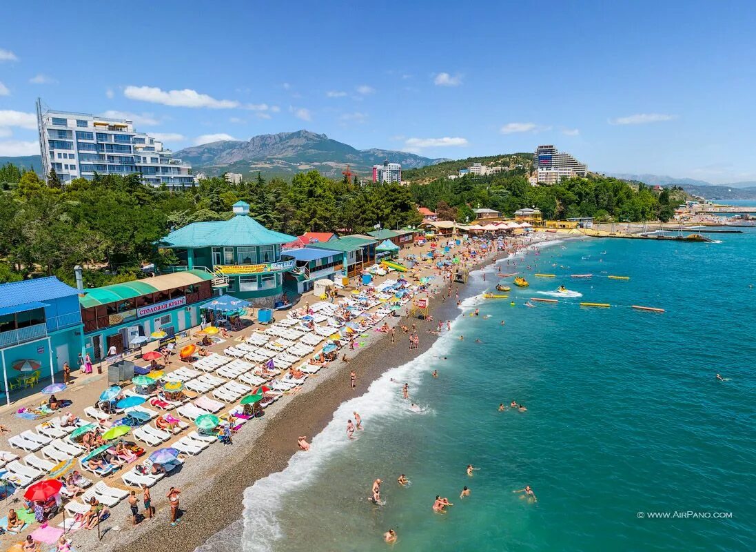 Набережная Алушты с морской перспективы: уникальные виды Спорт и спортсмены orio