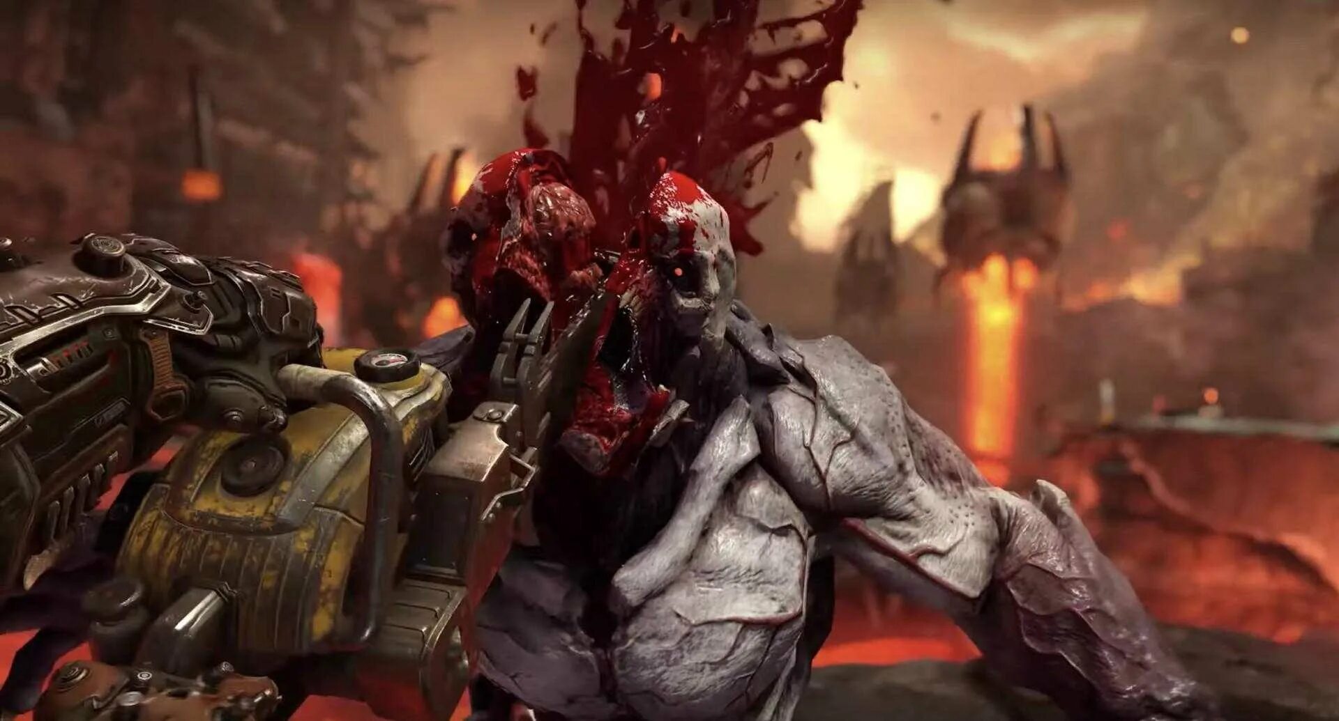Doom eternal id software. Doom eternal кровавое месиво.