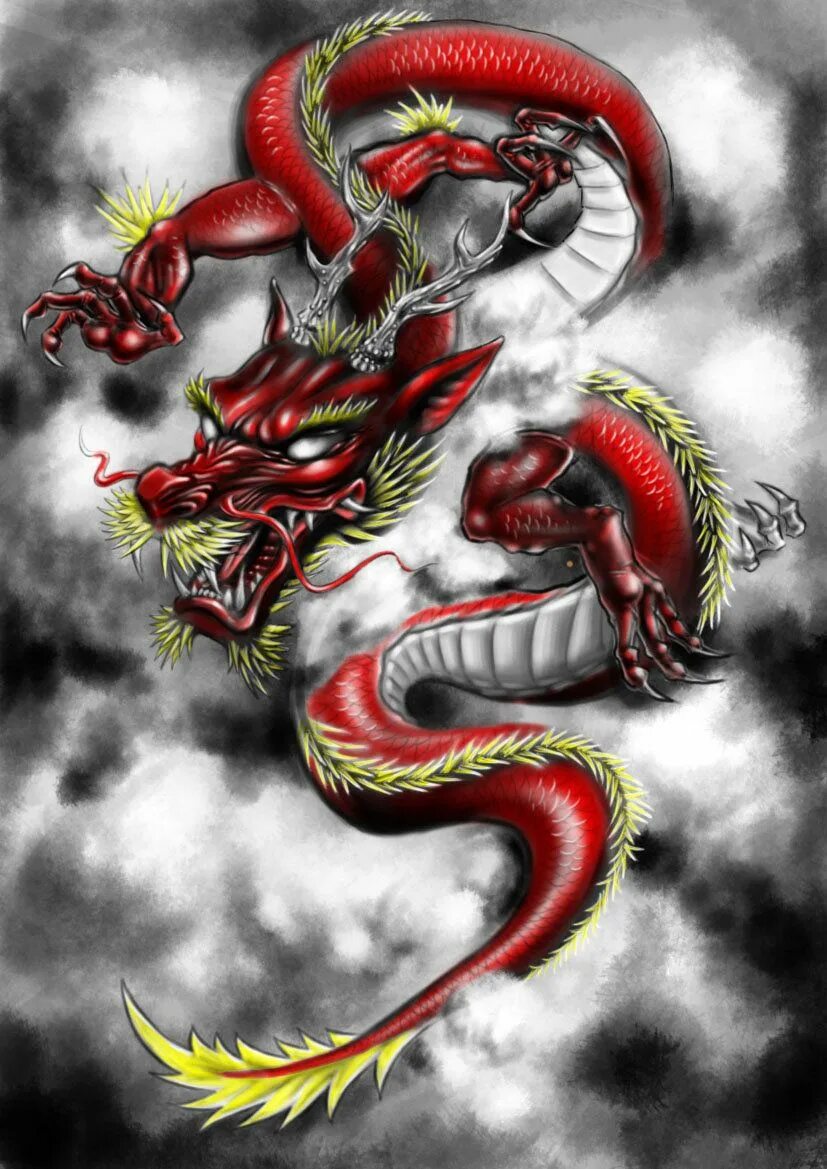 Дракон Рюдзин Япония. Змеевидный дракон Япония. Красный дракон Япония. Красный японский дракон. Китайский японский дракон