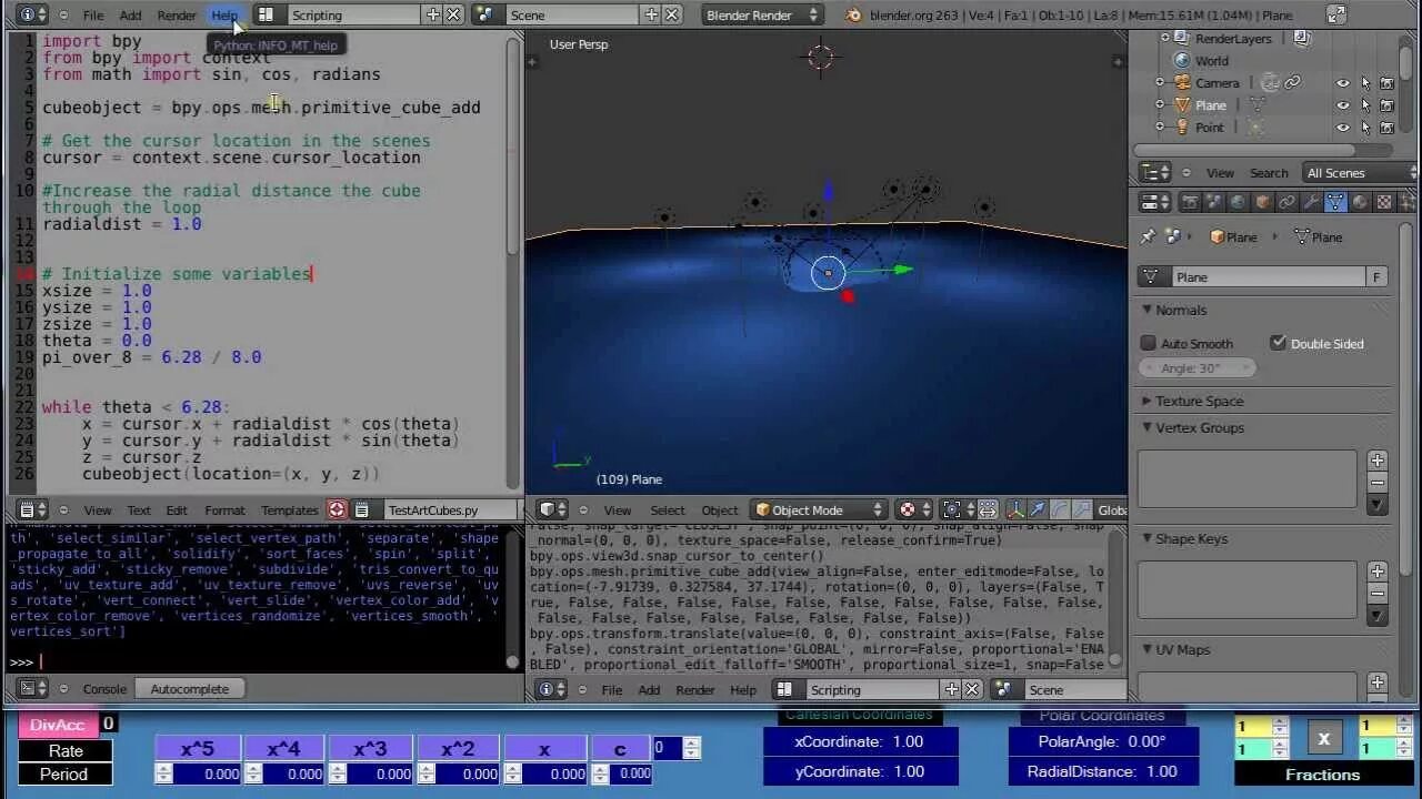 Blender programming