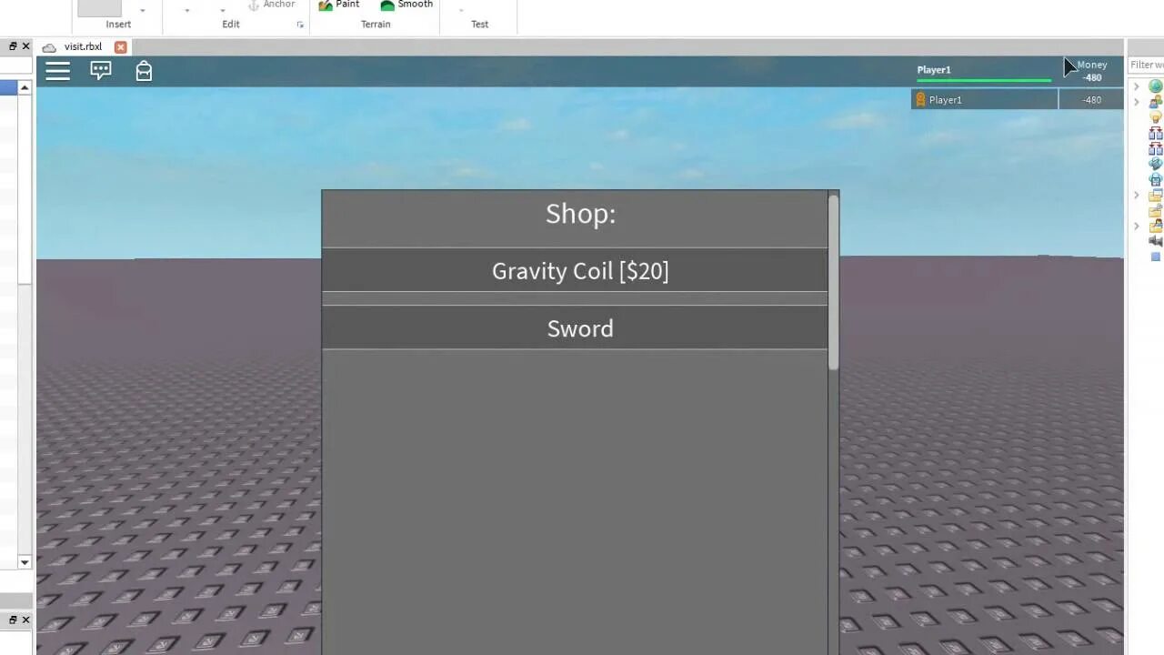 Как открыть консоль в роблокс. Roblox шоп. Gravity Coil Roblox. Shop gui Roblox. Магазин РОБЛОКС.